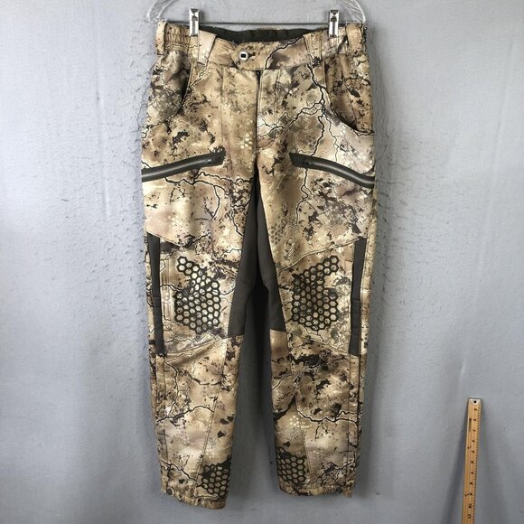 Pnuma Pants Mens 32x32 Camo Hunting Zip Pockets Reinforced Knees Outdoors P202 - Picture 1 of 16